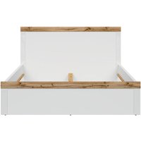 Petits-meubles - Bett 160x200 Hella Weiß und Holz Petits-meubles - Bett 160x200 Hella Weiß und Holz von PETITS-MEUBLES