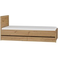 Petits-meubles - Bett 90x200 inkl. Schubladen Kasla Holz und Anthrazit Petits-meubles - Bett 90x200 inkl. Schubladen Kasla Holz und Anthrazit von PETITS-MEUBLES