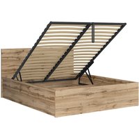 Bett mit Bettkasten 160x200cm Holzoptik Bett mit Bettkasten 160x200cm Holzoptik von PETITS-MEUBLES