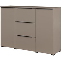 Petits-meubles - Buffet Jacob mit 3 Schubladen und 2 Türen, Taupe, 132cm von PETITS-MEUBLES