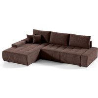Petits-meubles - Ecksofa, links umwandelbar, 4-Sitzer mit Truhe Jonas Braun Petits-meubles - Ecksofa, links umwandelbar, 4-Sitzer mit Truhe Jonas Braun von PETITS-MEUBLES