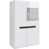 Geschirrschrank Darrel mit 2 Türen, Weiß, 145cm von PETITS-MEUBLES