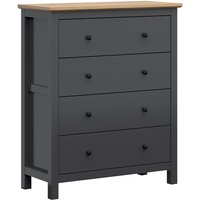 Petits-meubles - Kommode Duck mit 4 Schubladen, Anthrazitgrau und Holzoptik, 101cm Petits-meubles - Kommode Duck mit 4 Schubladen, Anthrazitgrau und Holzoptik, 101cm von PETITS-MEUBLES