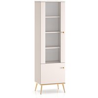Petits-meubles - Vitrine Olivia mit 2 Türen, Kaschmir, 190cm von PETITS-MEUBLES