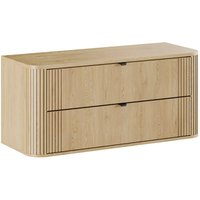 Petits-meubles - Waschtischunterschrank 120cm Mila mit 4 Schubladen, Helle Eiche Petits-meubles - Waschtischunterschrank 120cm Mila mit 4 Schubladen, Helle Eiche von PETITS-MEUBLES