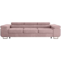 Petits-meubles - Wilson 3-Sitzer Schlafsofa Samt Rose von PETITS-MEUBLES