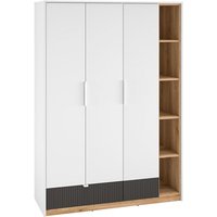 Petits-meubles - Schrank Ronan mit 1 Schublade und 3 Türen, Weiß, 196cm von PETITS-MEUBLES