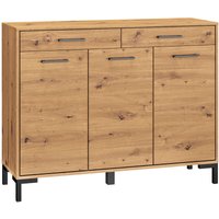 Schuhmöbel Liora mit 2 Schubladen und 3 Türen, Holzoptik, 120cm von PETITS-MEUBLES