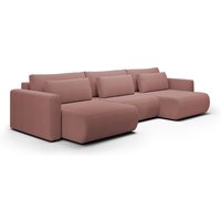 U-Sofa 4-sitzig umbaubar Truhe Evy Rosa U-Sofa 4-sitzig umbaubar Truhe Evy Rosa von PETITS-MEUBLES