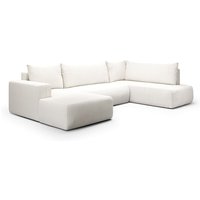 U-Sofa mit 5 Sitzplätzen, umwandelbar in eine Truhe Bliss Blanc Cassé U-Sofa mit 5 Sitzplätzen, umwandelbar in eine Truhe Bliss Blanc Cassé von PETITS-MEUBLES