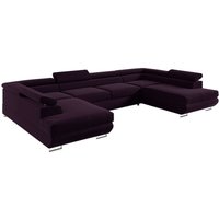 U-förmiges 5-Sitzer-Sofa mit Bettkasten Lyam Bordeaux U-förmiges 5-Sitzer-Sofa mit Bettkasten Lyam Bordeaux von PETITS-MEUBLES