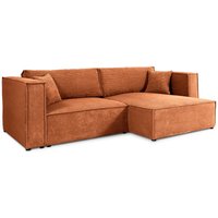 Petits-meubles - Umkehrbares Ecksofa mit 3 Sitzplätzen Jimmy Cord Terracotta Petits-meubles - Umkehrbares Ecksofa mit 3 Sitzplätzen Jimmy Cord Terracotta von PETITS-MEUBLES