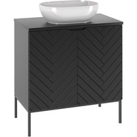 Petits-meubles - Waschtisch 80.6cm Daria, Schwarz Petits-meubles - Waschtisch 80.6cm Daria, Schwarz von PETITS-MEUBLES
