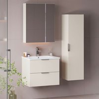 Waschtisch und Hängesäule 60cm Astrid mit 2 Schubladen, Kaschmir Waschtisch und Hängesäule 60cm Astrid mit 2 Schubladen, Kaschmir von PETITS-MEUBLES