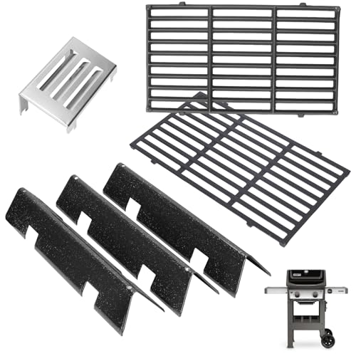 GS4 Spirit II Grillteile für Weber Spirit 2 Teile Spirit II 200 SER Ersatzteile für Weber GS4 Spirit 2 Flavorizer Bars 7635 67045 68842,7637 Rost, Hitzeschutz 67060 für Weber Spirit 2 Brenner von PETKAO