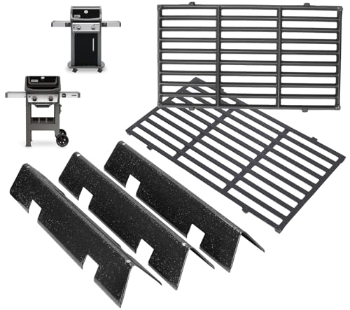 Grillteile für Weber Spirit 2 Grillteile Ersatz GS4 Spirit II & I E210 S210 E220 S220 Zubehör für Weber GS4 Grillroste 7637 64815, Flavorizer Bars 7635 67045 69796 für Weber Grillteile von PETKAO