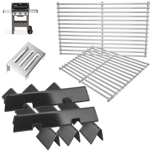 Spirit 2 Grillteile für Weber GS4 Spirit II 300 SER Spirit 2 E310 S310 E320 S320, GS4 Ersatzteile für Weber Heat Deflector 67060, Grillroste 7638 65906, Flavorizer Bars 7636 67046 6979797 6884 3 Stück von PETKAO