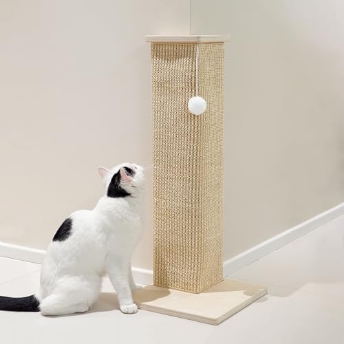 PETKARAY Couch Corner Cat Scratcher, Sisal Furniture Protector for Sofa with Reversible Base, Large B0FK9GVCGK PETKARAY Couch Corner Cat Scratcher, Sisal Furniture Protector for Sofa with Reversible Base, Large B0FK9GVCGK von PETKARAY