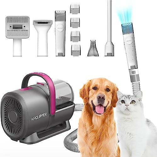 PETKIT Hundeschermaschine mit Staubsauger, 5 in 1 Profi Haustierpflegeset, Leise Schermaschine Hund Katze Tierhaarschneidemaschine, Professioneller Hundehaarschneidemaschine, 1.5L von PETKIT