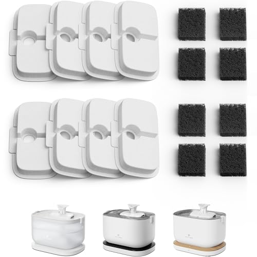 PETLIBRO Katzenbrunnen Filter 8er Pack für Dockstream Trinkbrunnen für Katze von PETLIBRO