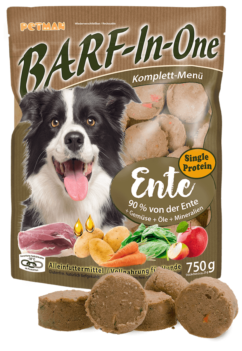 Petman Barf-in-one 750g/1000g Barf in One ENTE 750g Petman Barf-in-one 750g/1000g Barf in One ENTE 750g von PETMAN