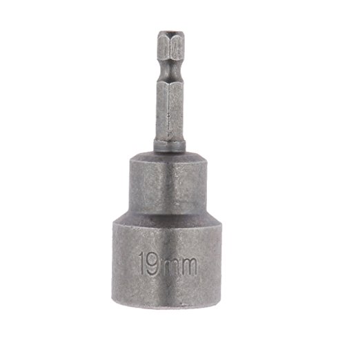1/4 Zoll Stecknuss Steckschlüssel Innensechskant Nuss Bit Mit Magnet - 19mm von petsola