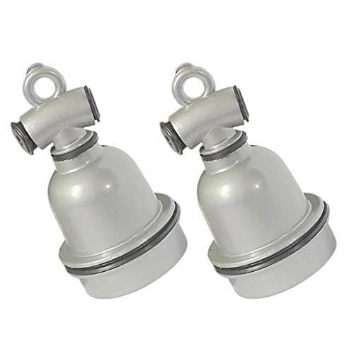 2x E27 Wasserdichte Keramiklampe Lampenfassung Fassung Aluminiumschale von petsola