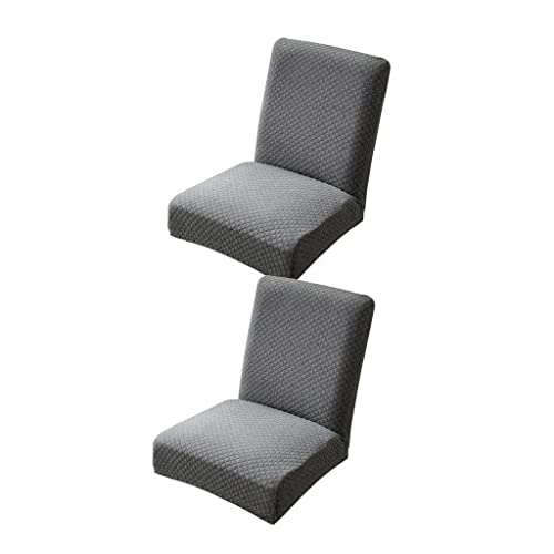 PETSOLA 2pcs Stuhlhussen Grau Stuhlbezug Stuhlüberzug Stuhlabdeckung für Barhocker Stuhl von petsola