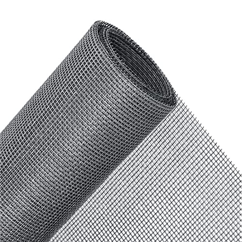10 x Blumentopf-Loch-Netz-Pads, 45 x 1,5 mm, runde Unterseite, Gittermatte, Drainage-Pflanze (Grau, 20 x 30 cm) von PETSTIBLE