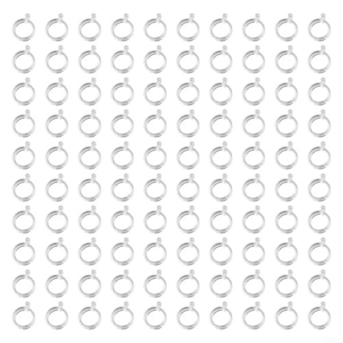 100 Stück Angelköderbänder, elastisch und transparent, für Karpfenangeln, leicht und funktional (L) von PETSTIBLE