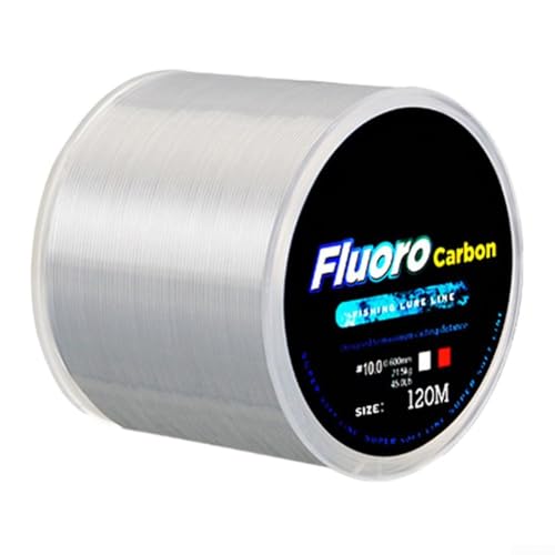 120M Fluorocarbon Angelschnur Hochfeste Kohlefaser Vorfach für Angler, glattes Werfen und wasserabweisende Angelschnur (7,0 weiß) von PETSTIBLE