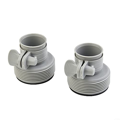 2 Stück Schlauch-Umwandlungs-Adapter-Set für Filterpumpe und Salzwasser-Umbausatz für Intex Schlauchadapter B Pool 3,2 cm auf 3,8 cm Pumpenteile Umwandlung Ersatz von PETSTIBLE
