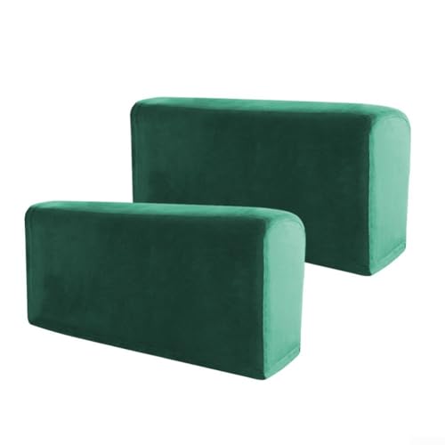 2 Stück Stilvolle Schonbezüge Elastische Anti-Rutsch Sofa und Stuhl Schutz für verschiedene Veranstaltungen (dunkelgrün) von PETSTIBLE