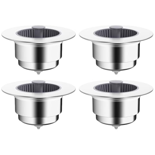 3-in-1 Küchenspüle-Sieb und Stopfen, einfach zu bedienen und zu reinigen, kompatibel mit Spülen von 70 mm bis 86 mm (2 Stück) von PETSTIBLE