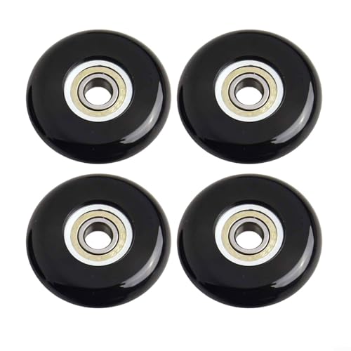 4 Stück 43 mm Kissen-Radlager für Rudergerät, robust und zuverlässig (schwarz) von PETSTIBLE