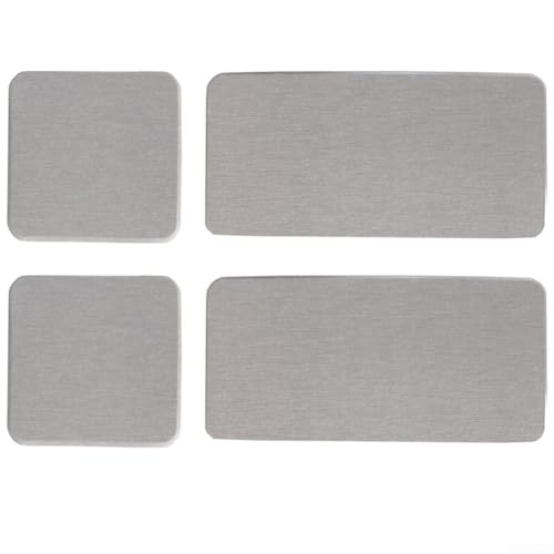 4 Stück wasserabsorbierende Kieselgur Tabletts für Bad und Küche, einfache Wartung und praktische Verwendung (hellgrau) von PETSTIBLE
