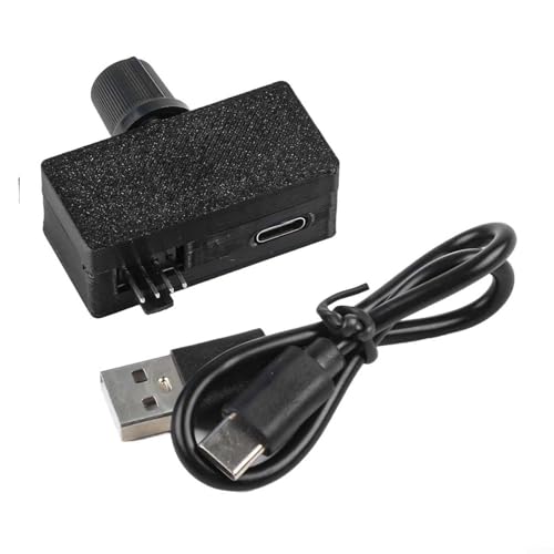 4-poliger Ventilator, USB-C-kompatibel für Drehzahlregler, für Computer-Kühlsysteme 0-100% Reichweite, schwarzes ABS-Gehäuse von PETSTIBLE