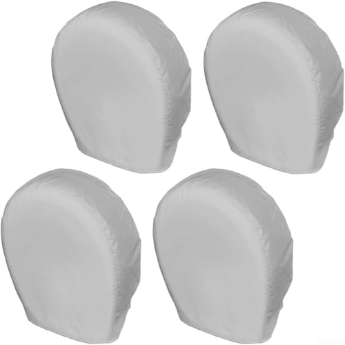 420D Oxford Cloth Tire Covers Pack of 4 Designed to Provide Effective Protection Against Sun, Dust, Rain and Wind with Elastic Fastening for Secure Fit on Vehicle Tires (S Gray) von PETSTIBLE