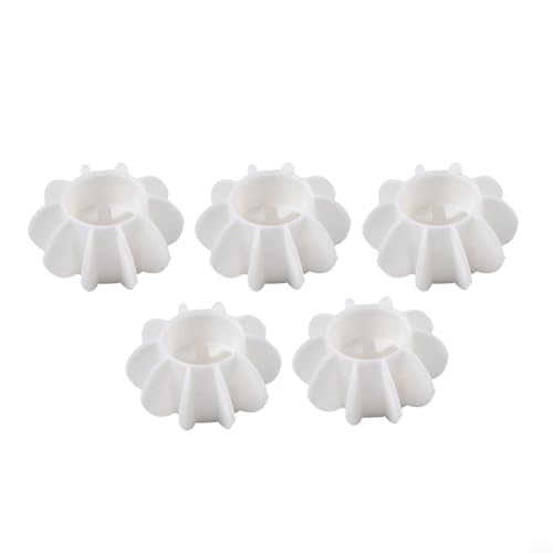 5 x Silikon-Wäschebälle für effektive Knotenprävention, Fleckenentfernung und verbesserte Wäschergebnisse in Waschmaschinen (weiß) von PETSTIBLE