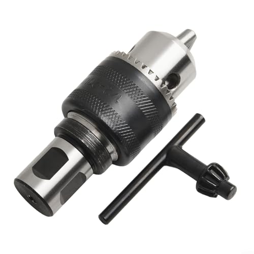 Adapter 3/4 Zoll Schaft auf B16 Kegelgewinde 1/2 20UNF mit magnetischem Bohrfutter und Schlüsselschlüssel für sichere Bohrfutteraufnahme (A) von PETSTIBLE
