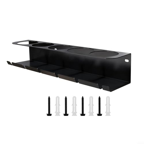 Air Tool Organizer mit 6 Schlitzen und Flaschenhalter für 5 Spraydosen, Metall Wandregal für Garage Arbeitsplatz Air Tool Organizer mit 6 Schlitzen und Flaschenhalter für 5 Spraydosen, Metall Wandregal für Garage Arbeitsplatz von PETSTIBLE