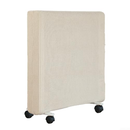 Atmungsaktive Heizungsabdeckung, elastisches Polyester mit einfacher Anwendung und Staubkontrolle, Beige M von PETSTIBLE