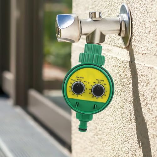 Automatischer Garten-Wasser-Timer, freundliche Bewässerungs-Timer, funktionaler Gartensprinkler-Schlauch-Wasserhahn-Timer für Hof-Outdoor-Wasserhahn-System von PETSTIBLE