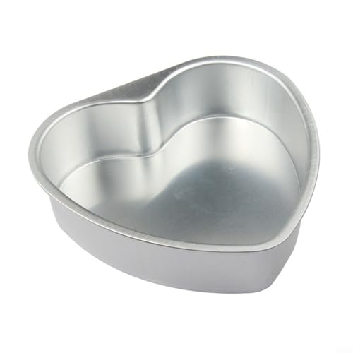 Backen leicht gemacht mit der herzförmigen Aluminium-Kuchenform, nicht und wiederverwendbares Design (20,3 cm) von PETSTIBLE