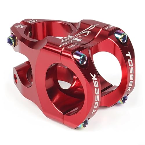 CNC Fahrrad Lenker Vorbau MTB Kurz 35Mm Mountainbike Für DH AMEnduro 31,8mm (rot) von PETSTIBLE