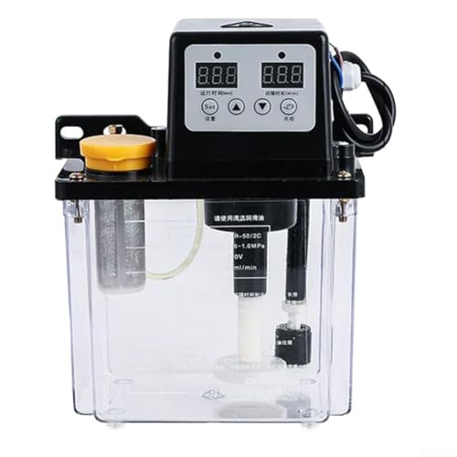 CNC-Schmiersystem, automatische Ölpumpe, mit 1 l/2 l Tank, elektronisches Bedienfeld 110 V, für Industriemaschinen (2 l) von PETSTIBLE