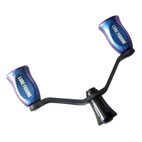 Carbon Double Rocker Arm Handle for Modifying for DAIWA Fishing Reels such as for Fuego for PROREX V VLT Compatible with Various Model Upgrades (Blue Purple) von PETSTIBLE