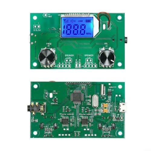 DIY Elektronische Kits, Stereo FM Radio Empfänger DSP PLL Wireless Modul LCD Display DSP PLL 87.0MHz-108.0MHz mit drehbarem Potentiometer von PETSTIBLE