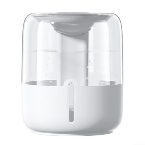 Dual Spray Luftbefeuchter 6 8L Kapazität USB Power Nachtlicht und Digitalanzeige für Zuhause und Arbeitsplatz (weiß) von PETSTIBLE