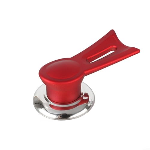 Effizienter Bakelit-Topfdeckelgriff mit zuverlässigem Edelstahlboden, ein Muss für die Küche (Extra S Rot) von PETSTIBLE